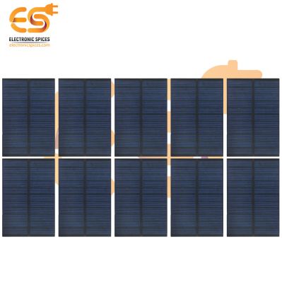 120.3mm x80.3mm 6V 200mAh Rectangle Shaped Polycrystalline Mini Epoxy Solar Panels Pack of 10